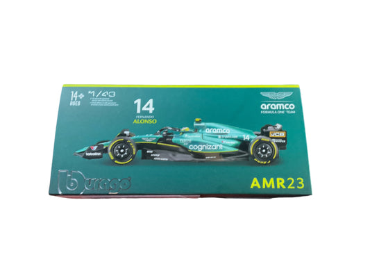 Burago Carro a Escala 1/43 Fernando Alonso AMR23 Año 2023