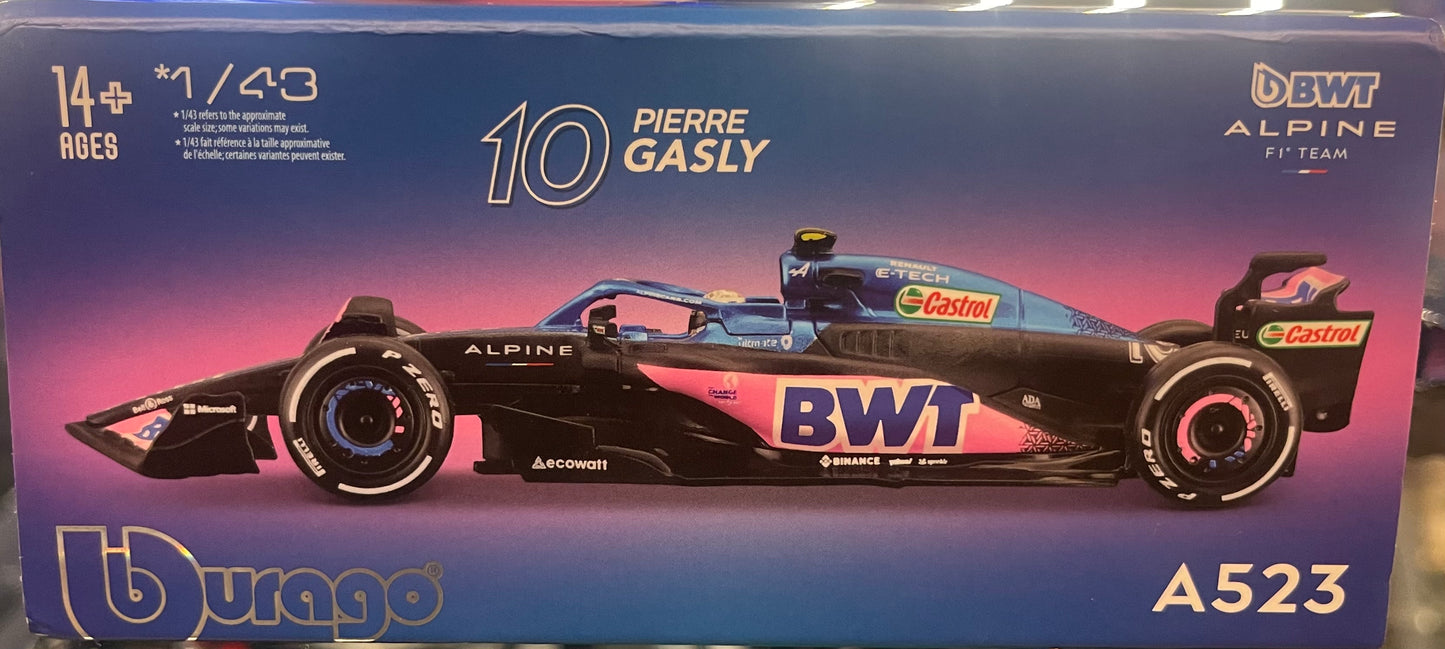 Burago Escala 1/43 Pierre Gasly A523 año 2023