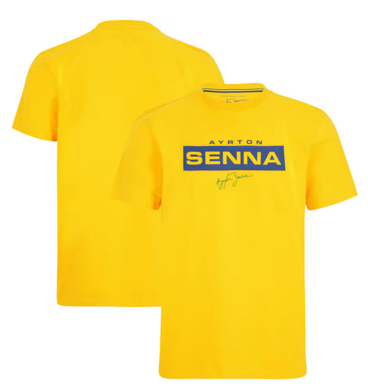 Ayrton Senna Playera Logo y Firma