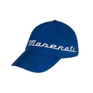 Maserati Rubber Print Gorra Negra/Azul